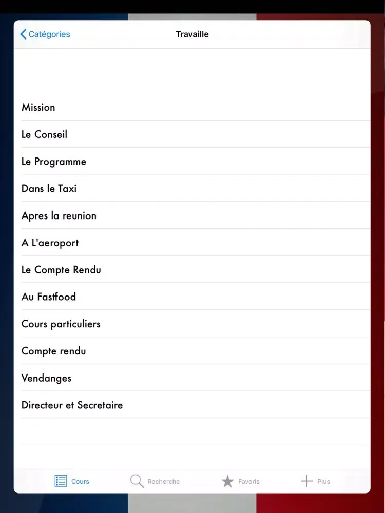 French Conversations Beginners iPad 应用截图