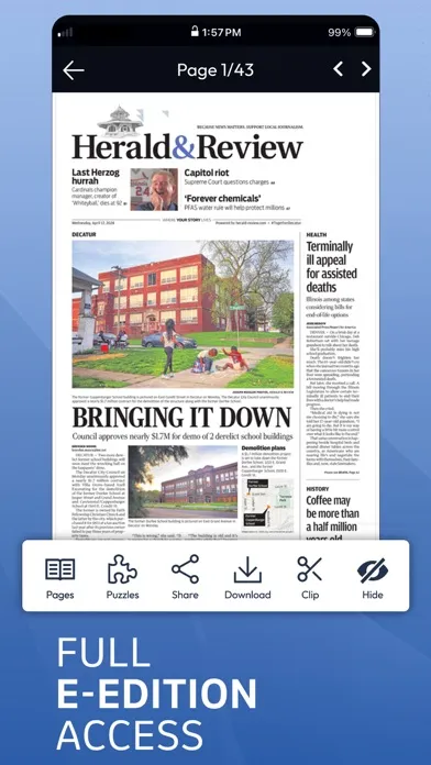 Tangkapan layar Herald-Review.com