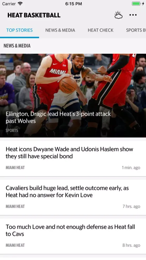 Скриншоты News for Heat Basketball