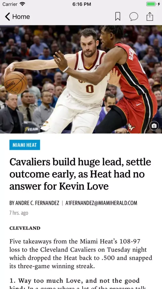 Скриншоты News for Heat Basketball