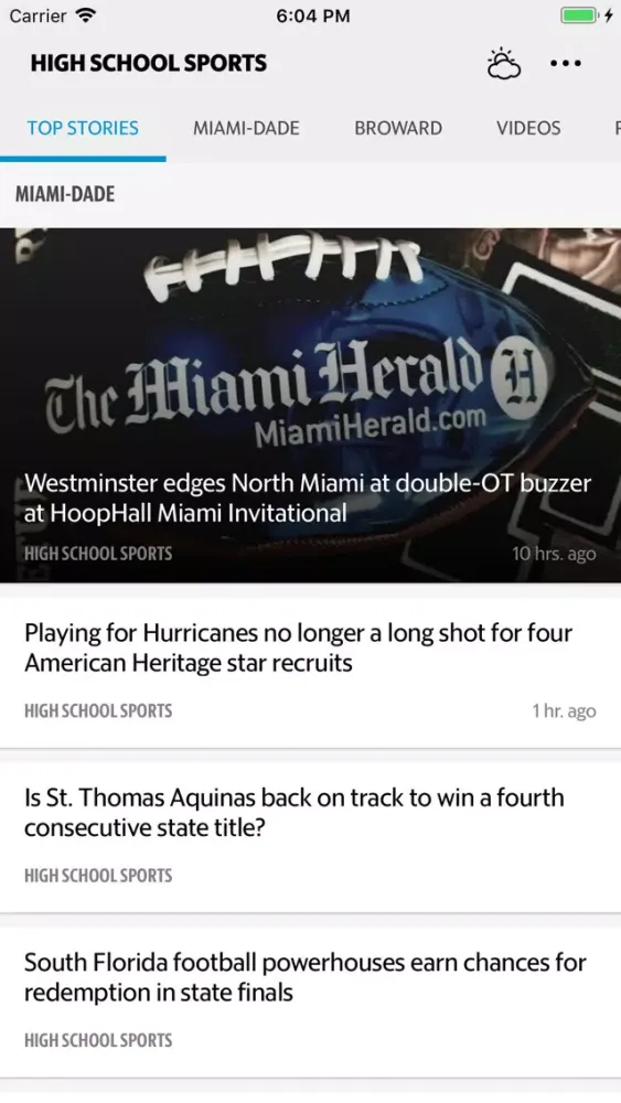 Miami High School Sports News应用截图