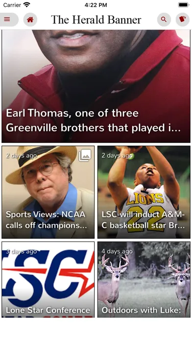 Capturas de tela do Herald Banner- Greenville, TX