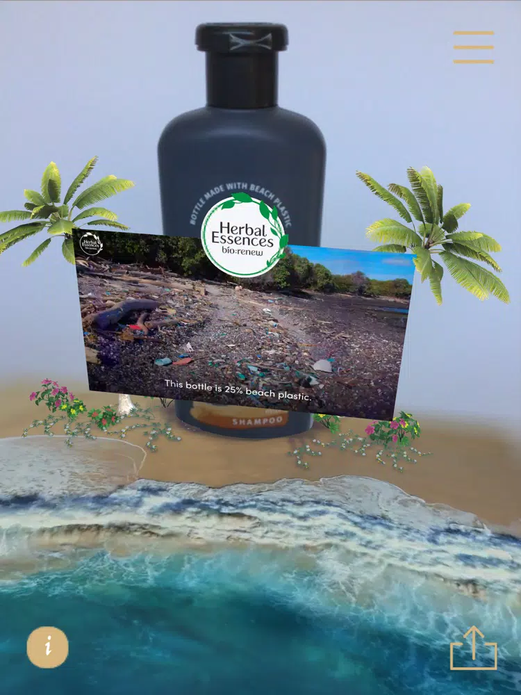 Herbal Essences AR Experience iPad  سکرین شاٹس