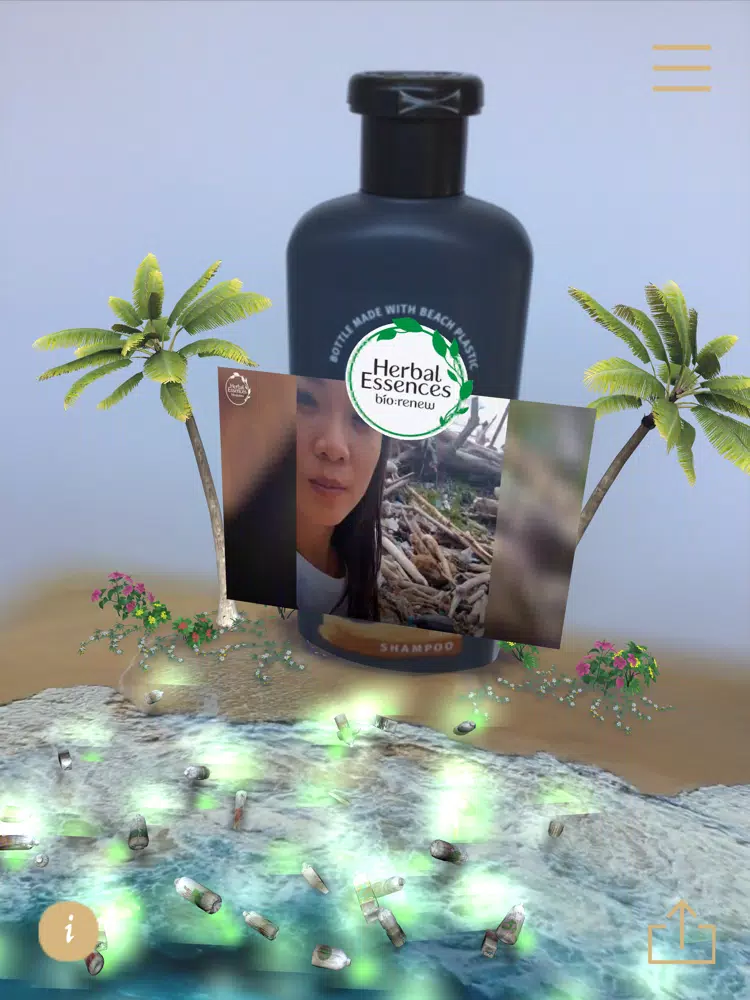 Herbal Essences AR Experience iPad  سکرین شاٹس
