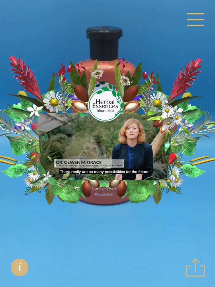 Herbal Essences AR Experience iPad  سکرین شاٹس