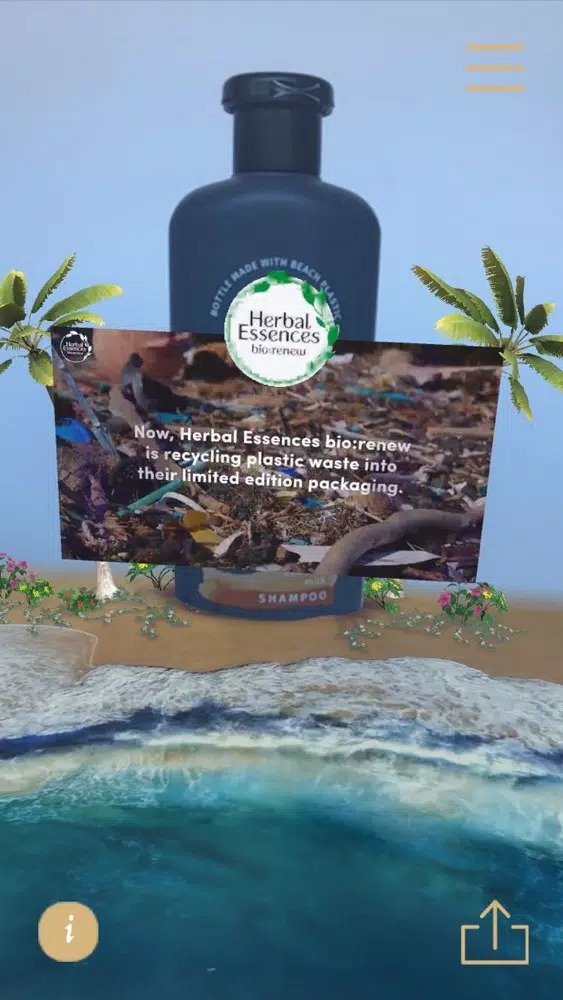Herbal Essences AR Experience سکرین شاٹس