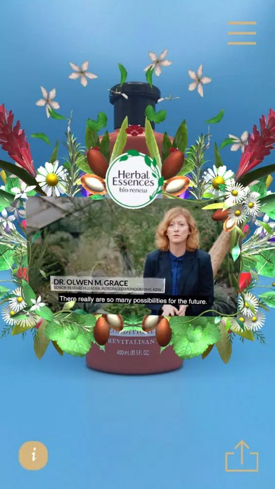 Herbal Essences AR Experience سکرین شاٹس