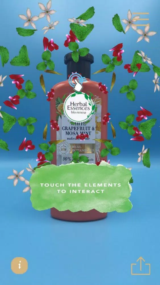 Herbal Essences AR Experience سکرین شاٹس