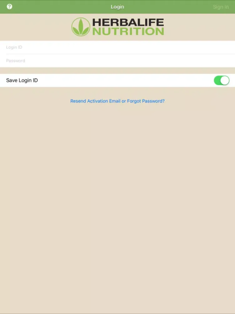 Herbalife Pay iPad  Screenshots