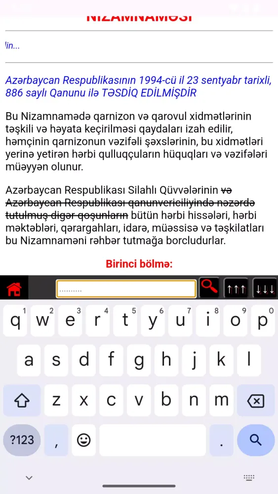Hərbi Nizamnamələr Azərbaycan Screenshots