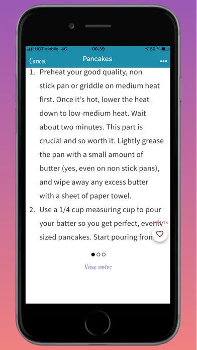 Tangkapan skrin My Recipes Album