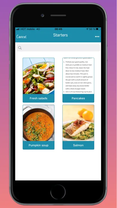 Tangkapan skrin My Recipes Album