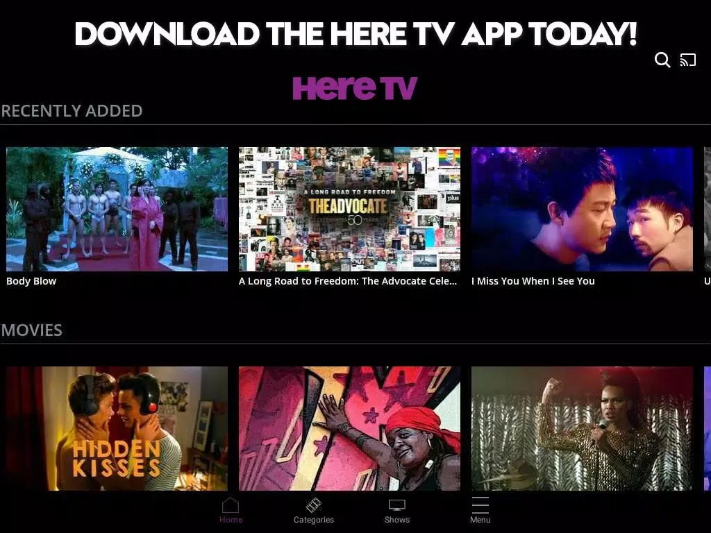 Here TV應用截圖