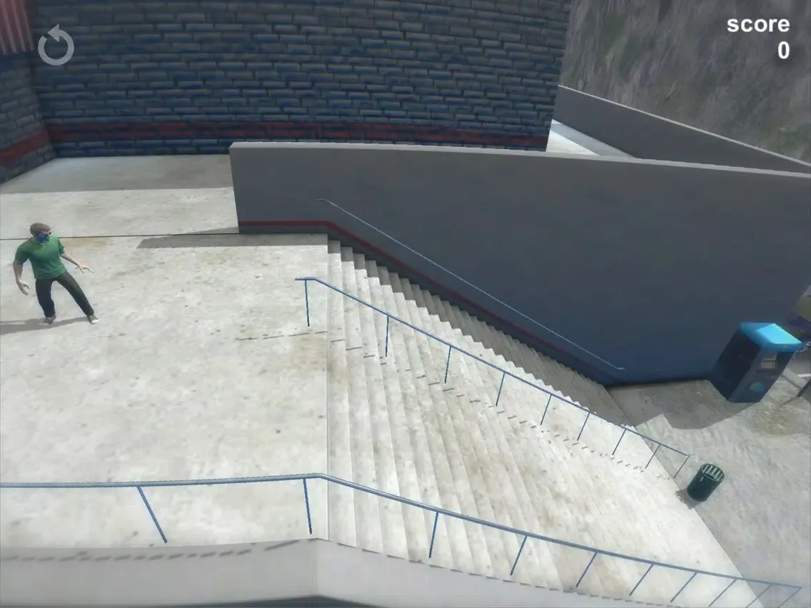 Downstairs — human falling simulator arcade game iPad  Screenshots