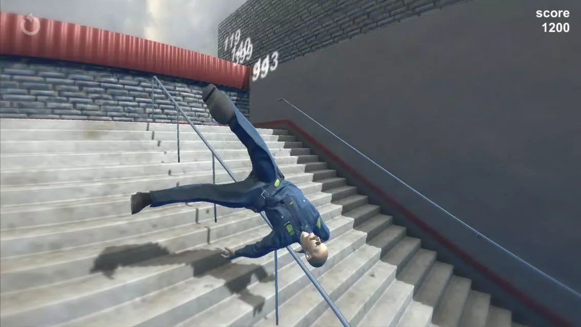 Downstairs — human falling simulator arcade game Screenshots