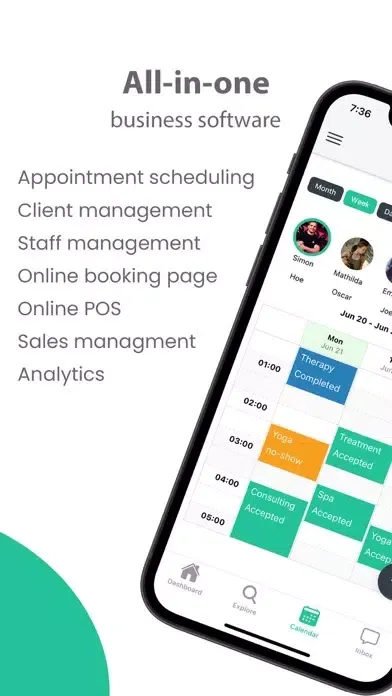 Tangkapan layar HereWeBook Appointment booking
