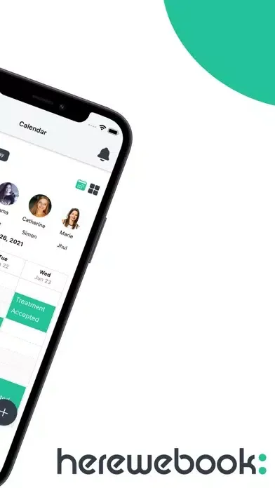 Tangkapan layar HereWeBook Appointment booking