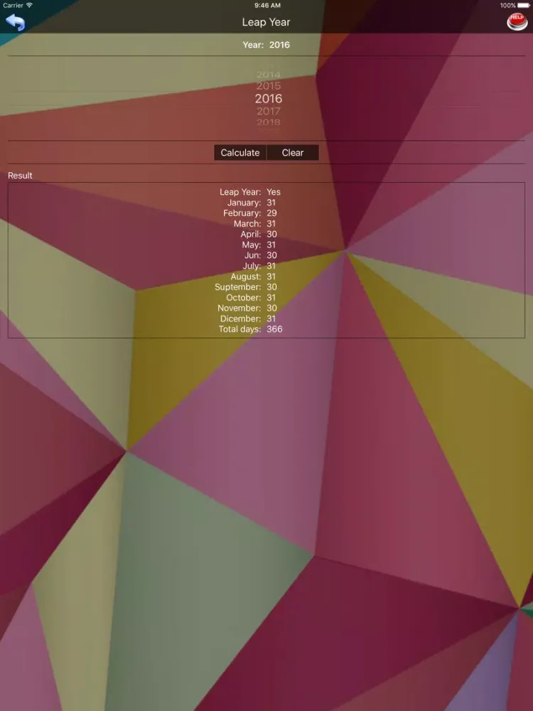 Date Calculator :) iPad  سکرین شاٹس