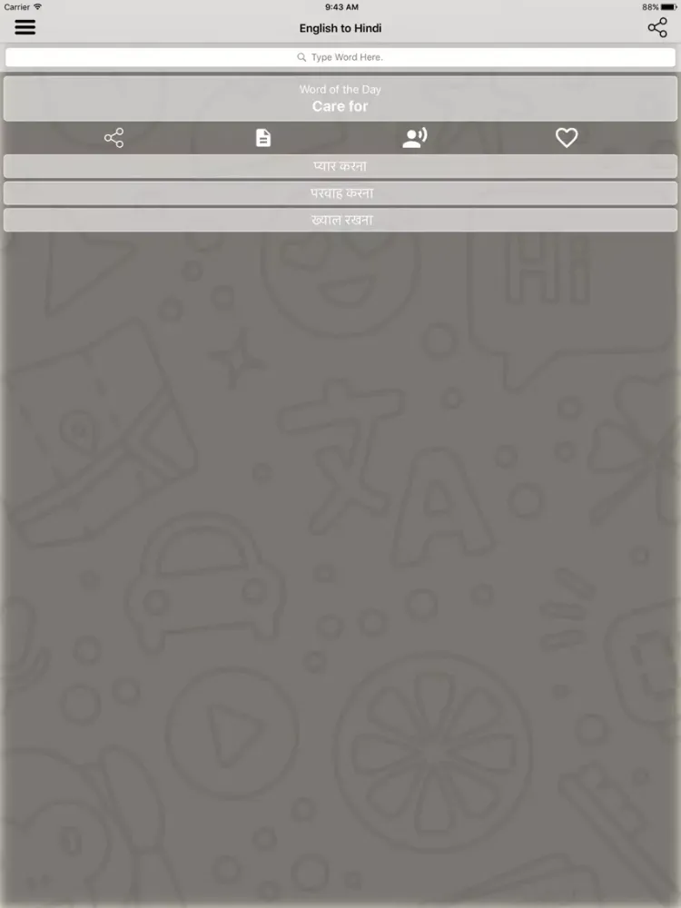 Tangkapan layar English To All Dictionary iPad 