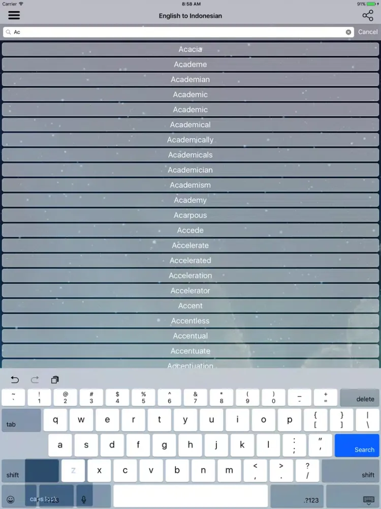 Скриншоты English To Indonesian :) iPad 