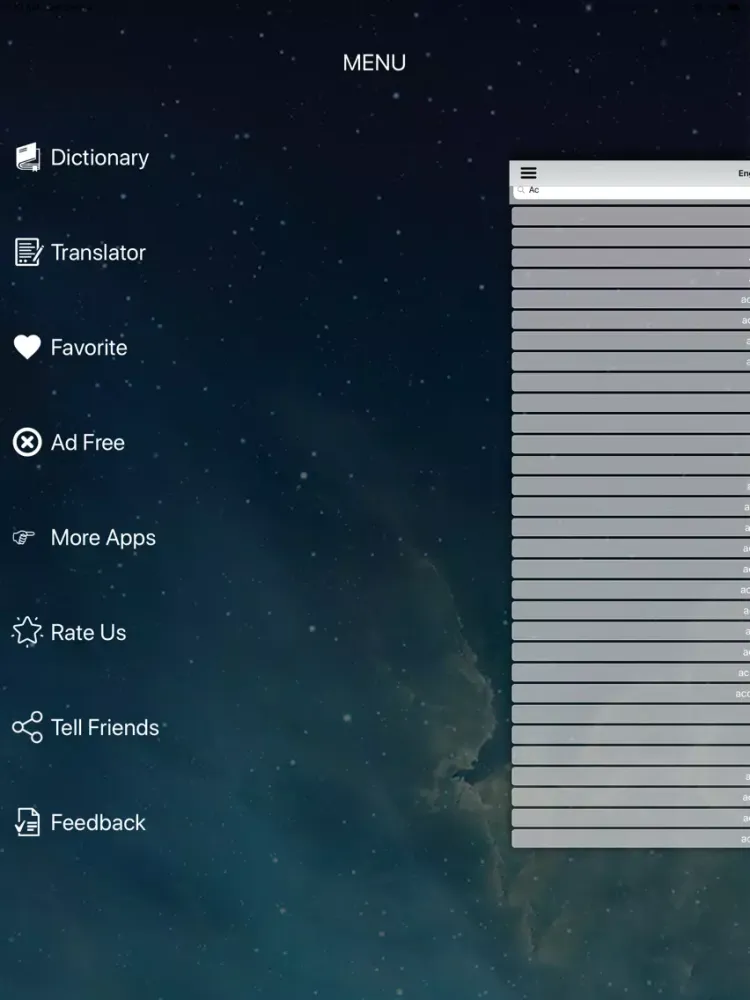 English To Malay Dictionary iPad  Screenshots