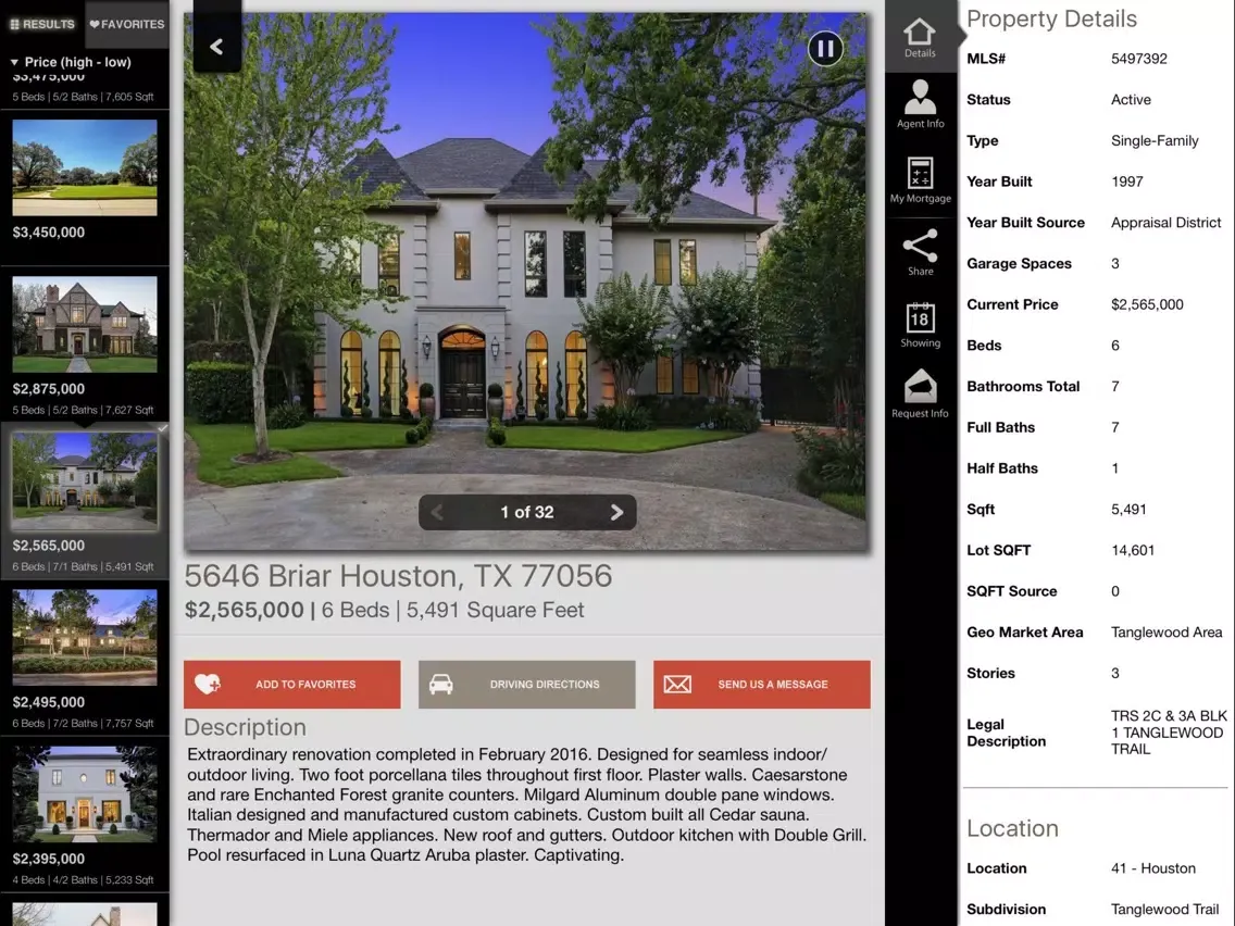 Heritage Texas Home Search iPad  スクリーンショット