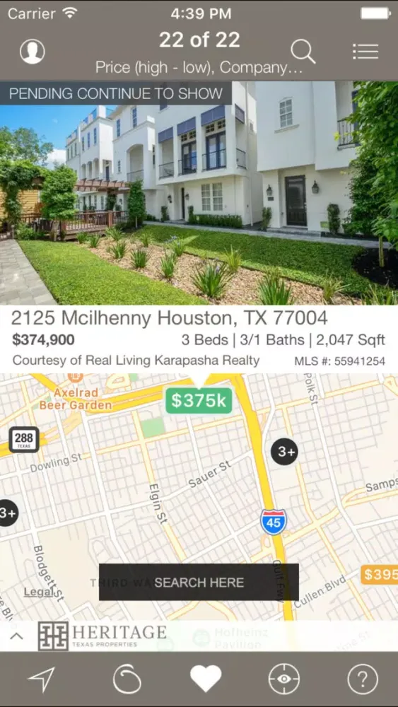 Heritage Texas Home Search スクリーンショット