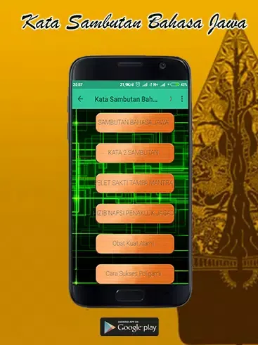 Kata Sambutan Bahasa Jawa应用截图