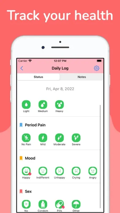 Capturas de pantalla de Her Calendar: Period Tracker