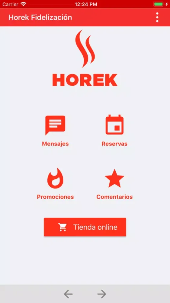 Zrzuty ekranu Fidelización Horek