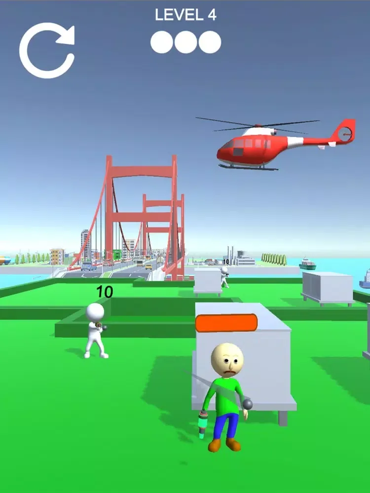 Capturas de pantalla de Baldis Rope Hero Rescue iPad 