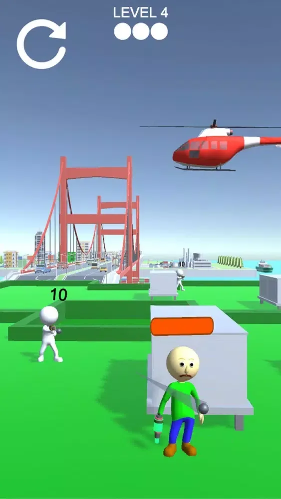 Capturas de pantalla de Baldis Rope Hero Rescue