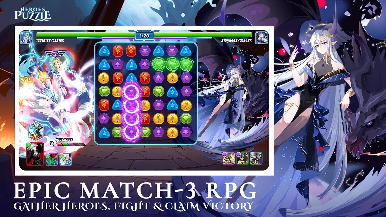 Heroes & Puzzles: Match-3 RPG Ekran Görüntüleri
