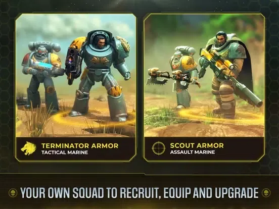 Tangkapan layar Warhammer 40,000: Space Wolf iPad 