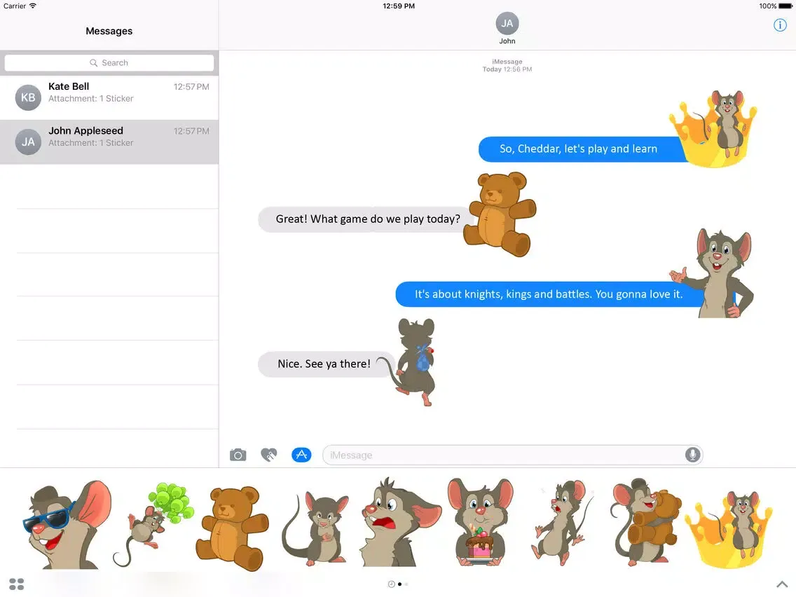 Capturas de pantalla de MiniChess by Kasparov Stickers iPad 