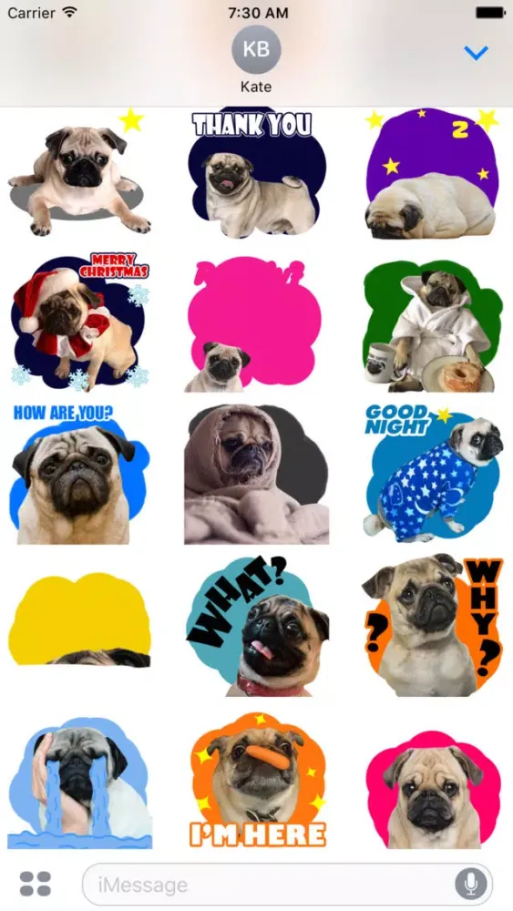 Capturas de tela do Handsome Pug Puppy Animated