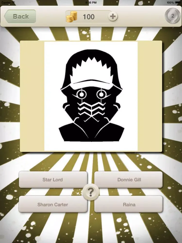 Screenshot di Heroes and Villains Quiz : Movie Film Trivia Guess Game iPad 