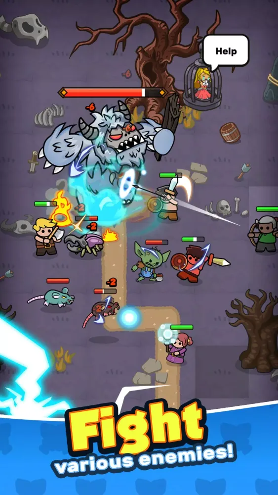 Captures d'écran de Heroes Rush! Adventure RPG