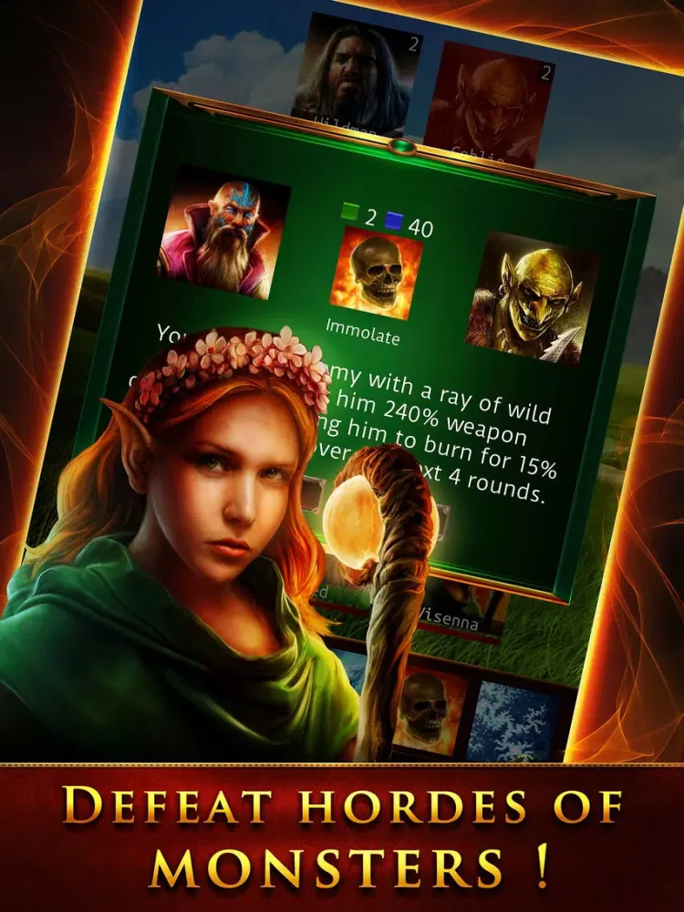 Tangkapan skrin Heroes of Deneos: Revenge of the Shadow Lord iPad 
