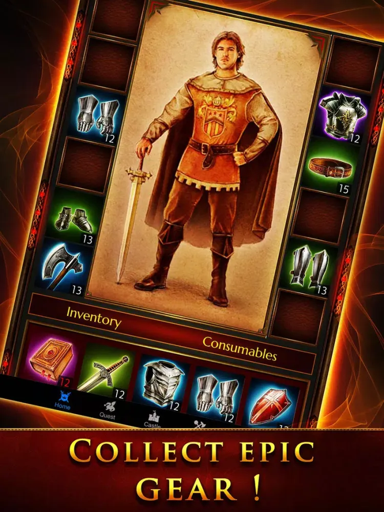Tangkapan skrin Heroes of Deneos: Revenge of the Shadow Lord iPad 