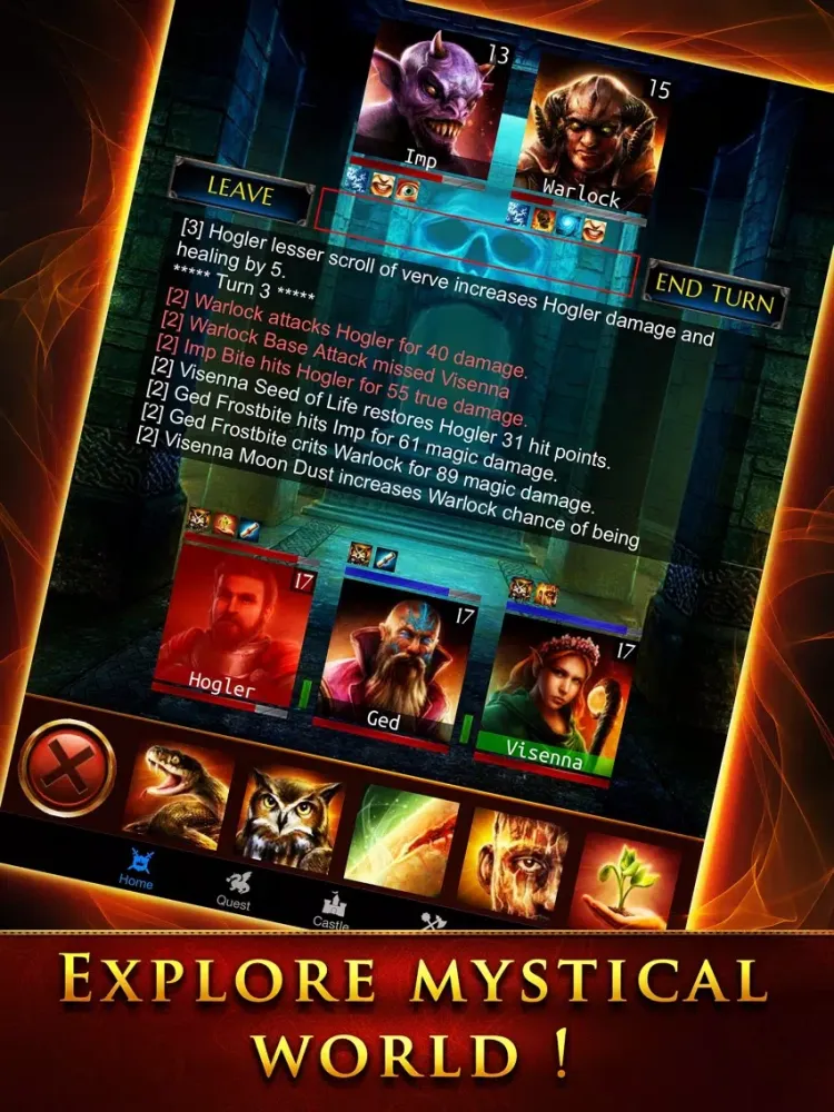 Tangkapan skrin Heroes of Deneos: Revenge of the Shadow Lord iPad 