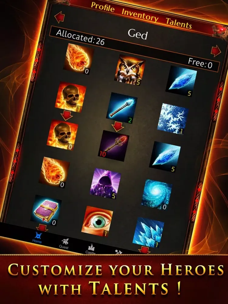 Tangkapan skrin Heroes of Deneos: Revenge of the Shadow Lord iPad 