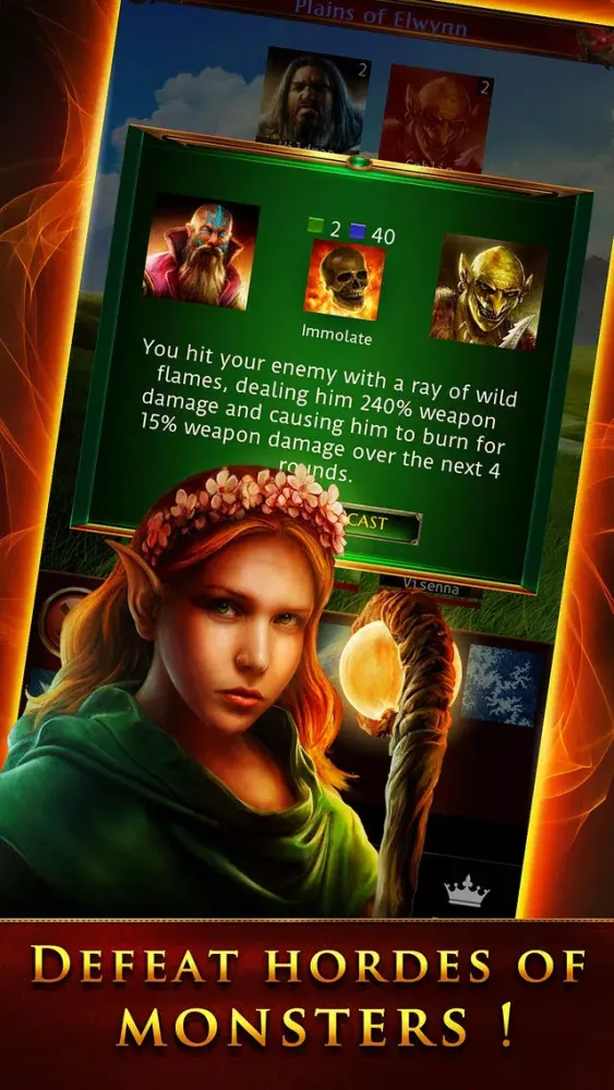 Tangkapan skrin Heroes of Deneos: Revenge of the Shadow Lord