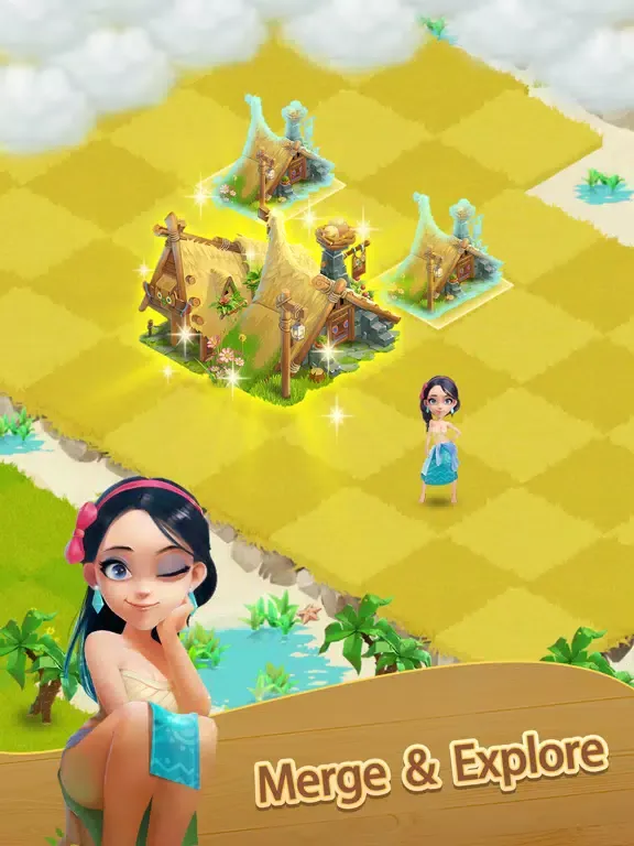 Merge Islands - Merge 3 Puzzle iPad 应用截图