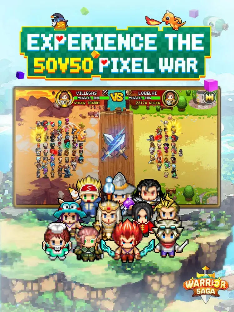 Warrior Saga: Pixel Adventure iPad  स्क्रीनशॉट