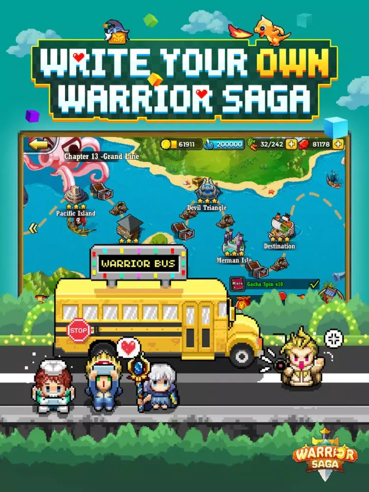 Warrior Saga: Pixel Adventure iPad  स्क्रीनशॉट