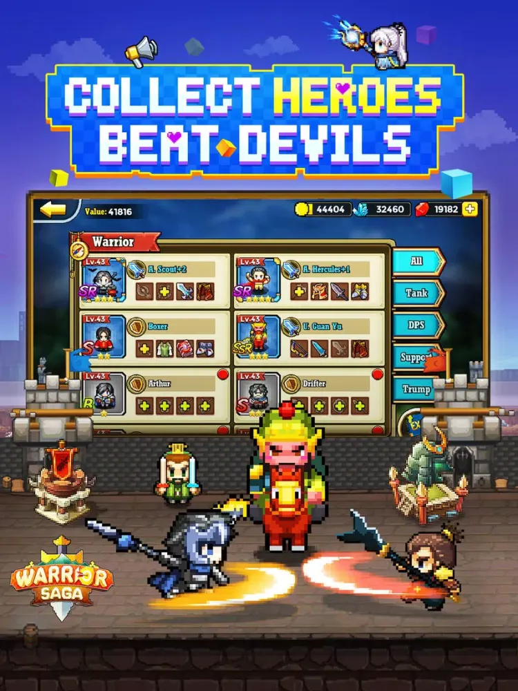 Warrior Saga: Pixel Adventure iPad  स्क्रीनशॉट