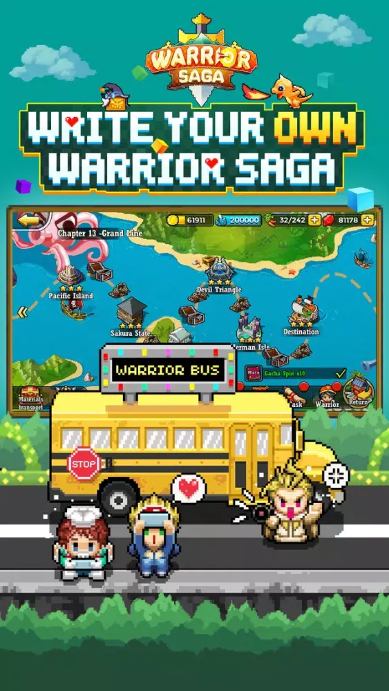Warrior Saga: Pixel Adventure स्क्रीनशॉट