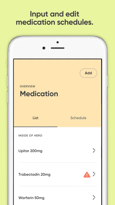 Screenshot di Hero: Medication Manager