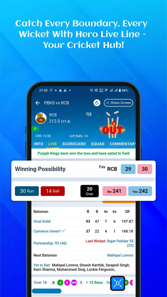 Скриншоты Hero Live Line